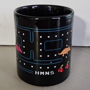 HMNS Dino-Man Arcade Game Black Coffee Mug‎ Video Game Characters